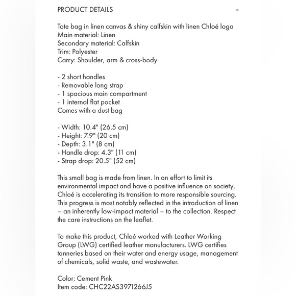 Chloé Woody Small Tote Bag - Picture 6 of 6